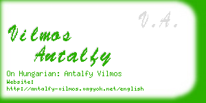 vilmos antalfy business card